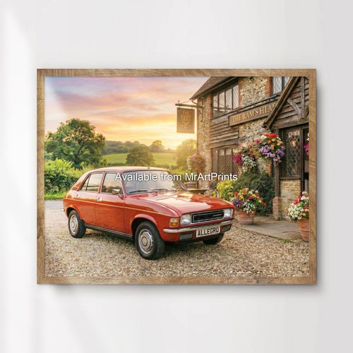 Austin allegro auto poster - auto,