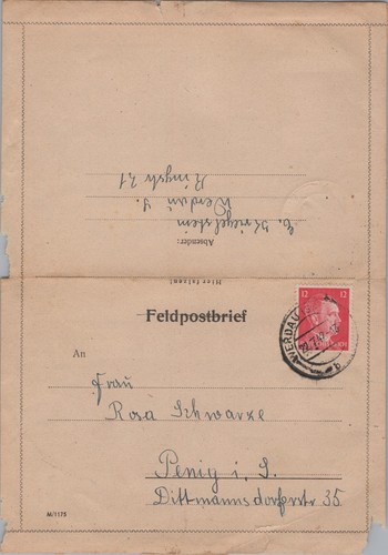 Alter feldpostbrief wk2 1942 - alter, feldpostbrief,