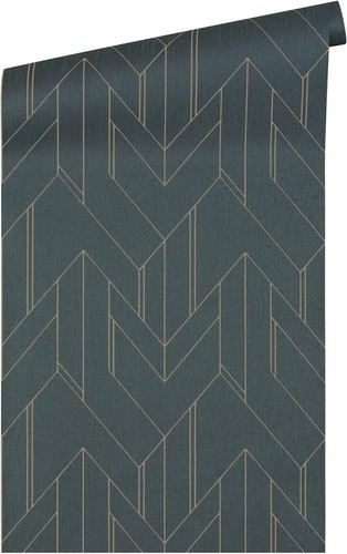 Geometrisch schwarz gold luxus - geometrisch,
