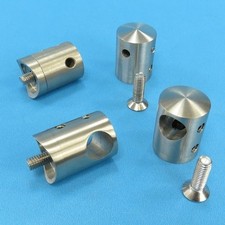 Querstabhalter Edelstahl Kurz