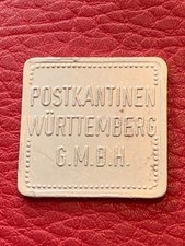 Wertmarke Flaschenpfand Postkantinen Württemberg G.M.B.H. Aluminium