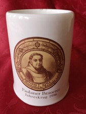 alter   Bierkrug 0,5L weiß