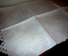 2Leinen Servietten antik