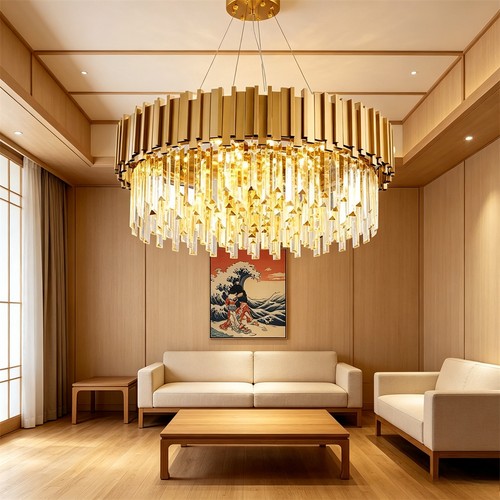 Gold round modern - modern, kristall