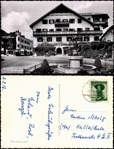 Ansichtskarte sankt gilgen - gilgen, st