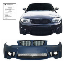 JOM Stoßstange vorne ABE* Kühlergrill schwarz paßt für BMW 1er E81 E87 E82 E88