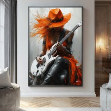 Leinwand Bild Musik Gitarre