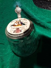 alter Bierkrug Glaskrug  0,5l