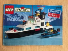 Lego System 6483 Komplett 9V Motor Electric Boot/Boat Polizei Coastal Patrol