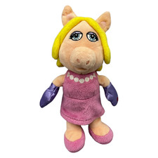 Miss Piggy Muppet-Show Schwein Frau Stofftier Plüsch Kuscheltier rosa Kleid 23cm