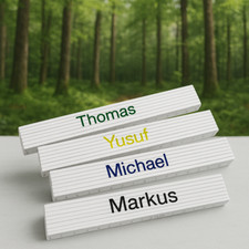 Zollstock mit Gravur 2m weiß