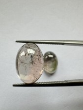 Turmalin Cabochon  in Hellen Transparenten Rosa und Grüntönen  Paar- 15,82cts