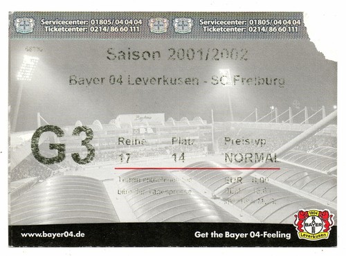 Ticket bayer leverkusen - ticket,