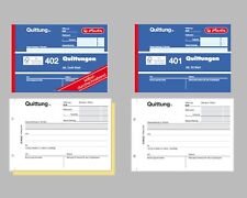 Herlitz 402 oder 401 Quittungsblock A6 Quittung Menge wählbar