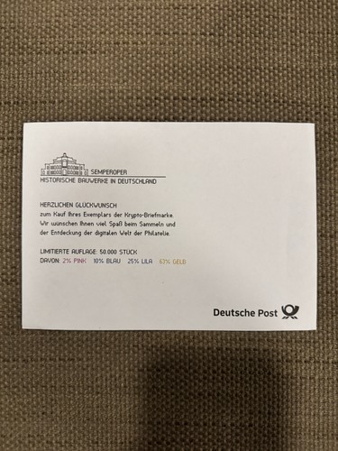 Briefmarke semperoper dresden - semperoper,