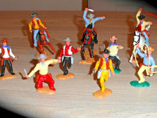 Timpo Toys,Cowboys mit dicken Köpfen,Konvolut