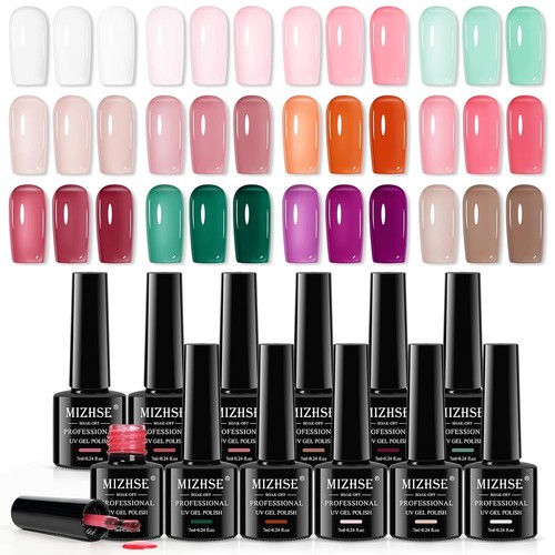 Nagellack set farben gel - set, 12