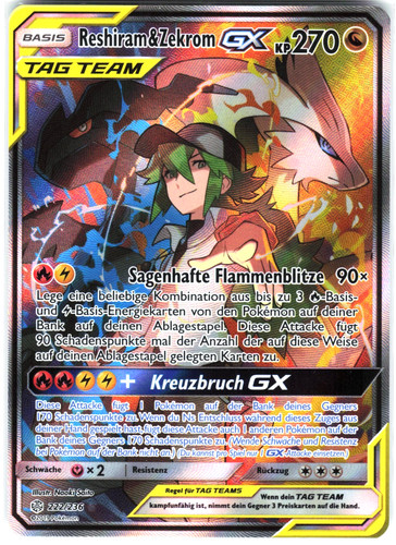 Reshiram zekrom gx - &,
