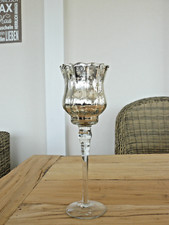 Glasteelichthalter mit Stiel