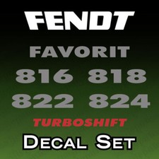 Fendt Favorit 816, 818, 822, 824 Turboshift Traktor Aufkleber