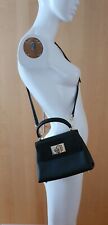 FURLA 1927 Mini Top Handle Bag XS Handtasche Nero schwarz Kelly Mini style Gold 