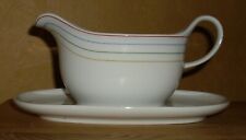 Arzberg 1 Sauciere, Harmony, Harmonie, Rot-Blau-Grün-Gelbe Linien