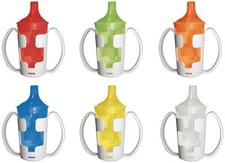 Schnabelbecher/ Trinkbecher - Set EXTRA mit Deckel für Brei und Tee, mit Halter 