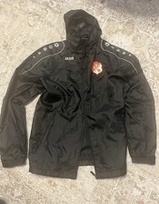 JAKO Regenjacke Gr. M, Trainingsjacke, schwarz weiß neuwertig, Sportjacke,Kapuze
