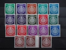 DDR Dienstmarken A 1 - 17 Satz