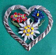 Trachtenbrosche Herz