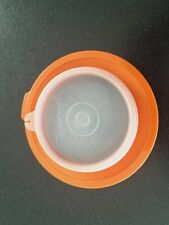 Tupperware Deckel 13,5 cm orange m. Verschlußdeckel kleiner Candy Spritzschutz
