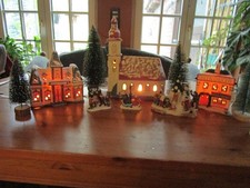 Weihnachtsdorf gebraucht mit Beleuchtung