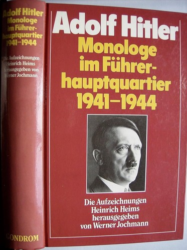 Adolf hitler monologe - monologe, im