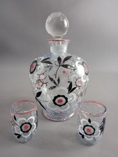 ALTE Karaffe mit 2 Gläsern