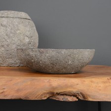 Deko schale aus flussstein - deko-schale, ca