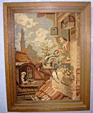 Großes gobelin stickbild - großes,
