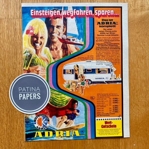 1973 adria wohnwagen - 1973, caravan