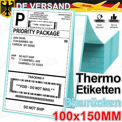 Thermo etiketten 100x150 - etiketten, mm