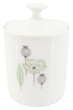 ARZBERG Zuckerdose Weiß Porzellan Blumendekor Modern Zuckerbehälter