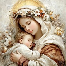 Wandbild Heilige Maria