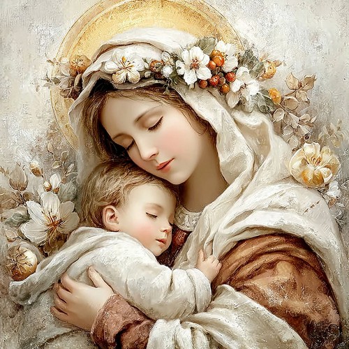 Wandbild heilige maria - heilige,