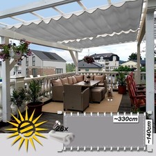 Seilspannmarkise silber ca