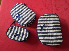 3x Reiseetui / Kosmetiktäschchen + nagelneu Hausschuhe