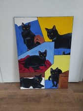 Katzenbild,selbst gemalt