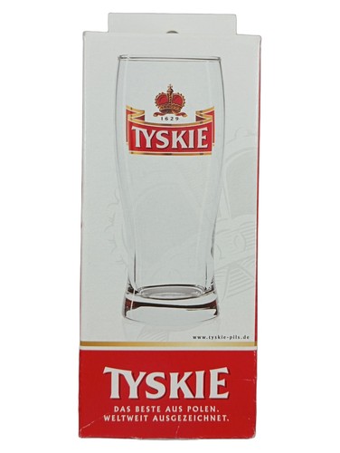 Tyskie bierglas glas mit - bierglas, logo