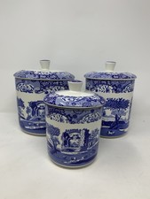 3 Spode blaue italienische