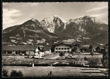 Berchtesgaden-Strub, Ansichtskarte, Altersheim Insula, Berchtesgadener Alpen 
