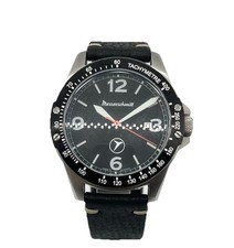 MESSERSCHMITT Herren Uhr, Quarz, Lederband, neue Batterie, original Box.