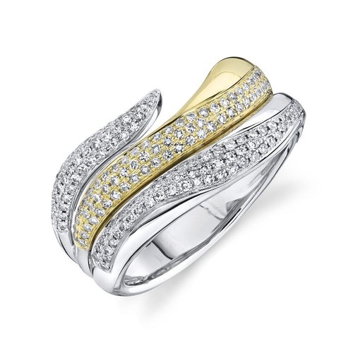 Diamant pavé klaue breit - pavé, ring