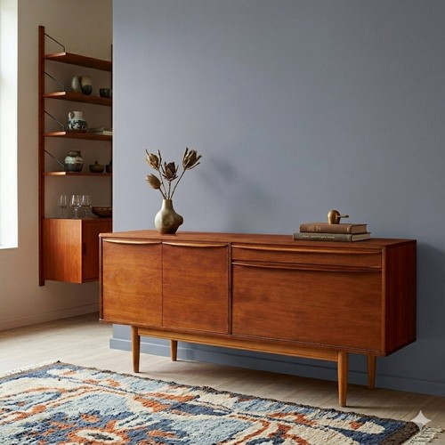 Vintage anrichte teck furniert - vintage,